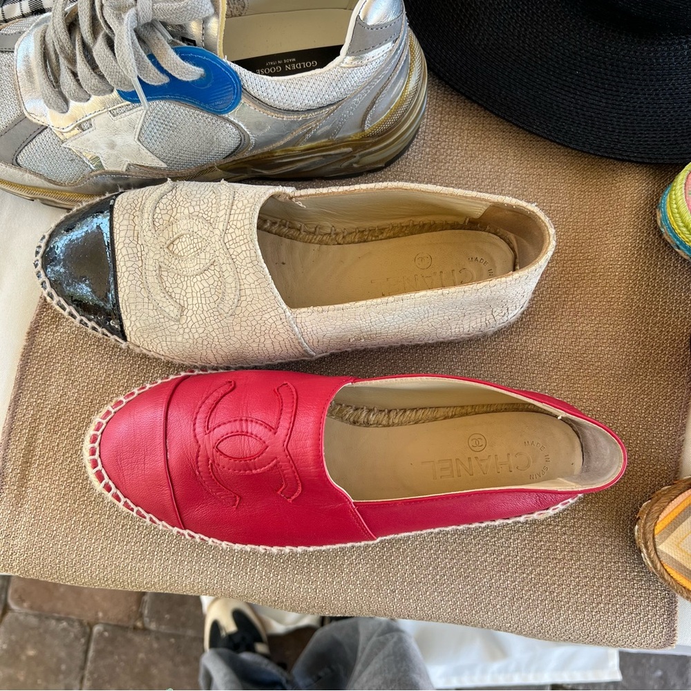 RED ESPADRILLES ON SALE! Chanel Espadrilles New